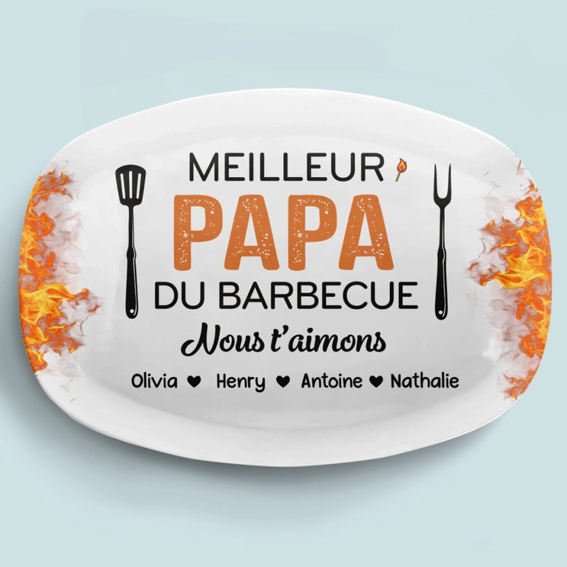 Planche De Grill Personnalisée – Cadeau Fête des Pères pour Papa, Papy – Papa Héros de la Nuit
