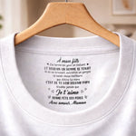 T-Shirt À Impression Intérieure Personnalisée – Cadeau Fête des Pères pour Fils – Fier Que Mon Enfant Ait Grandi