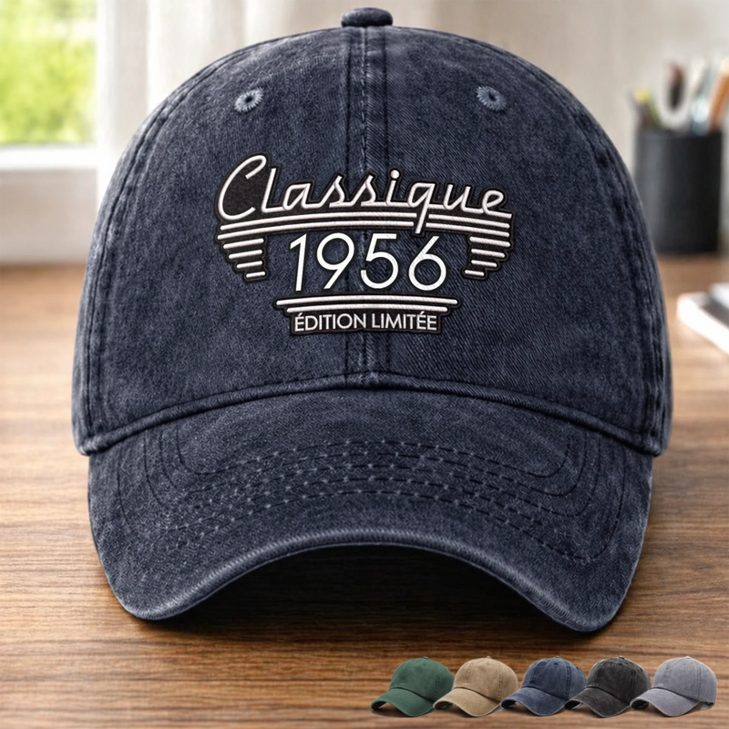 Casquette De Baseball En Jean Délavé Personnalisée – Cadeau Pour Papa, Papi –  Papa Rend Chaque Jour Plus Fort