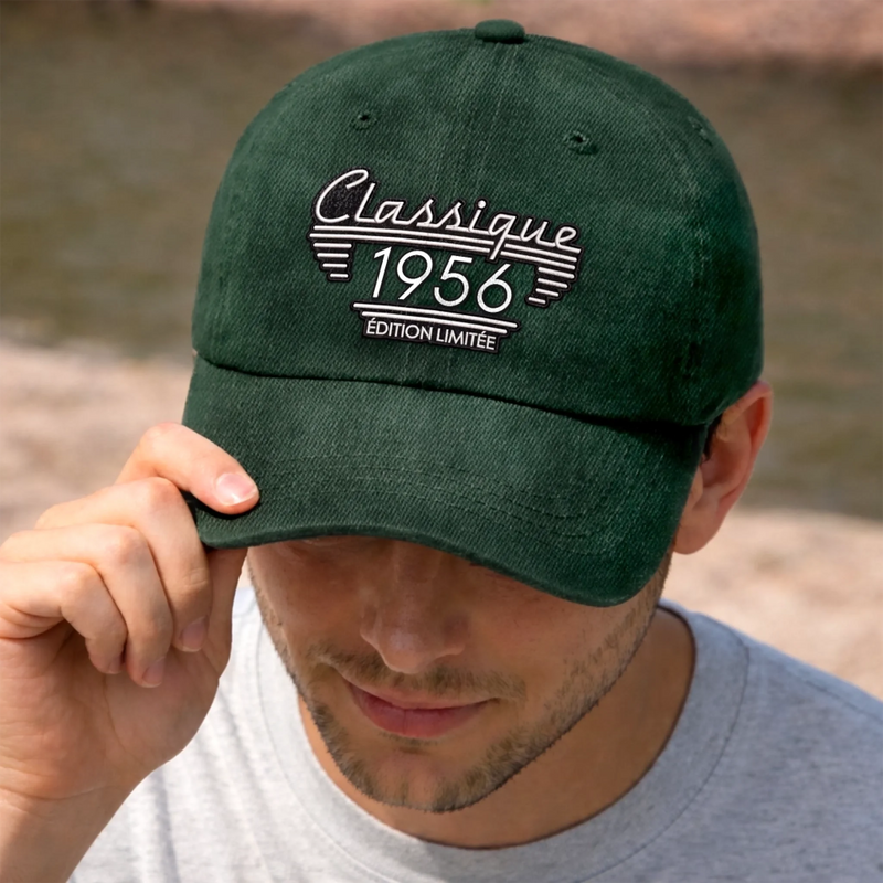 Casquette De Baseball En Jean Délavé Personnalisée – Cadeau Pour Papa, Papi –  Papa Rend Chaque Jour Plus Fort