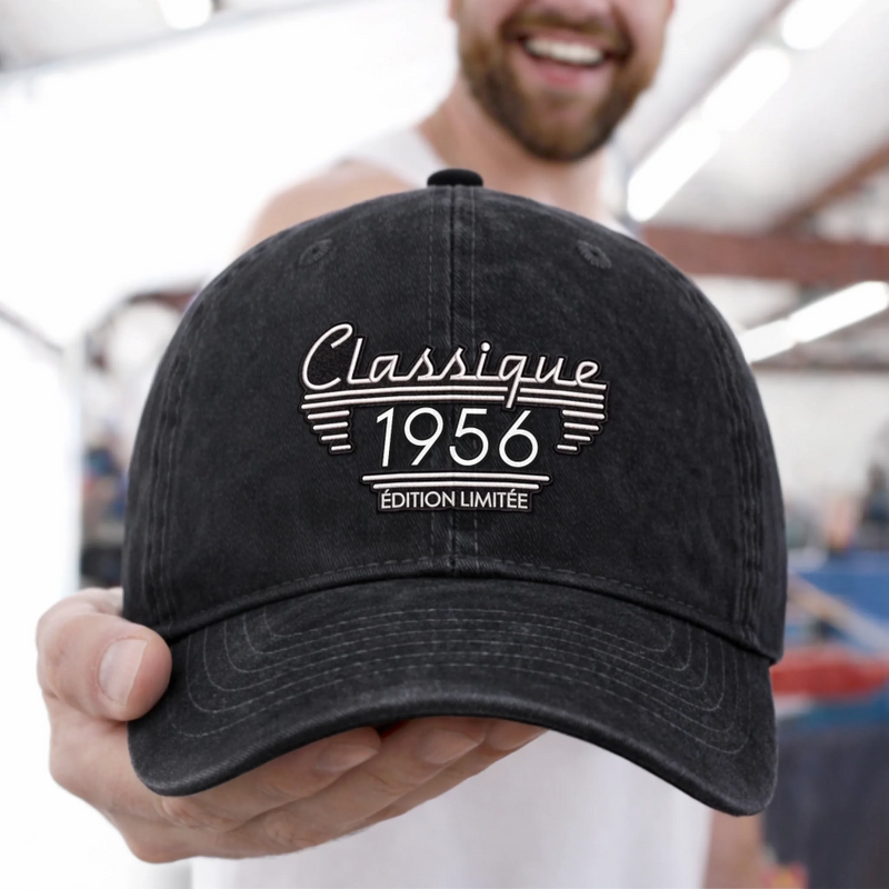 Casquette De Baseball En Jean Délavé Personnalisée – Cadeau Pour Papa, Papi –  Papa Rend Chaque Jour Plus Fort