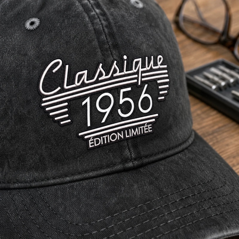 Casquette De Baseball En Jean Délavé Personnalisée – Cadeau Pour Papa, Papi –  Papa Rend Chaque Jour Plus Fort