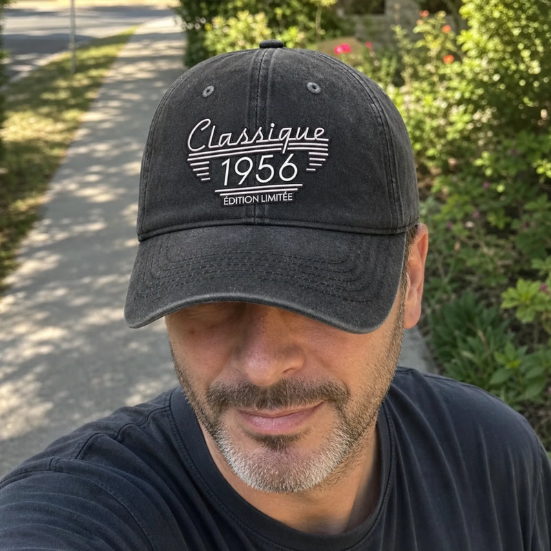 Casquette De Baseball En Jean Délavé Personnalisée – Cadeau Pour Papa, Papi –  Papa Rend Chaque Jour Plus Fort