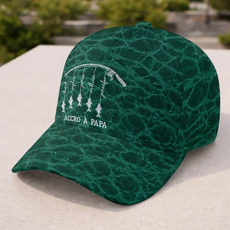 Personnalisée Casquette Classique – Cadeau Pour Papa, Papi – Plus De Temps Pour La Pêche