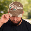 Casquette Classique Personnalisée – Cadeau Pour Papa, Papi – Le cœur de la famille
