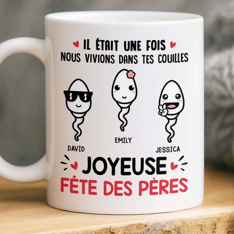 Mug Personnalisé à Effet 3D Gonflé – Cadeau Fête des Pères, Humoristiques pour Papa – Papa Légendaire, Idées Discutables
