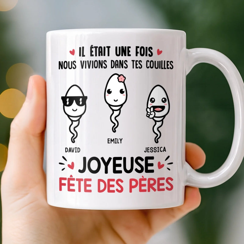 Mug Personnalisé à Effet 3D Gonflé – Cadeau Fête des Pères, Humoristiques pour Papa – Papa Légendaire, Idées Discutables
