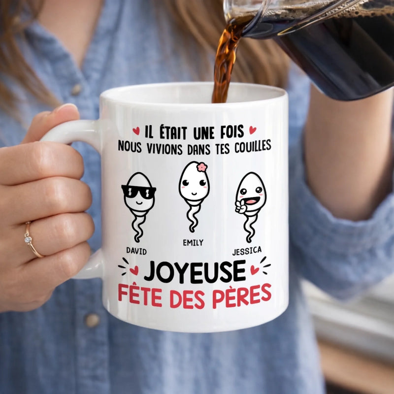 Mug Personnalisé à Effet 3D Gonflé – Cadeau Fête des Pères, Humoristiques pour Papa – Papa Légendaire, Idées Discutables