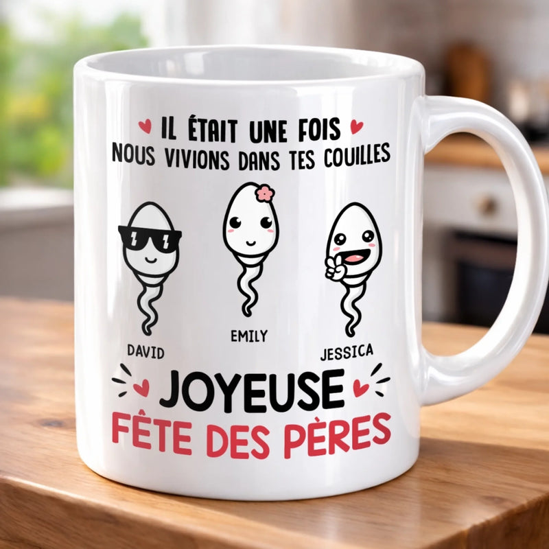 Mug Personnalisé à Effet 3D Gonflé – Cadeau Fête des Pères, Humoristiques pour Papa – Papa Légendaire, Idées Discutables