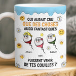 Mug Personnalisé à Effet 3D Gonflé – Cadeau Fête des Pères, Humoristiques pour Papa – Mini Toi, Maxi Bonheur