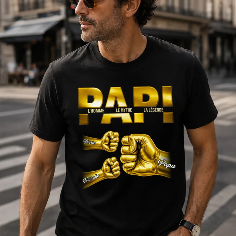 T-shirt unisexe, Hoodie personnalisé – Cadeau Fête des Pères pour Papa – Légendaire Depuis Toujours