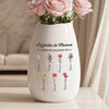 Vase Ovale En Céramique Personnalisé – Cadeau Pour Maman, Mamie - Là Où Les Souvenirs S'épanouissent