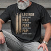 T-shirt unisexe, Hoodie personnalisé – Cadeau Fête des Pères pour Papa, Papi – La Légende D'une Famille