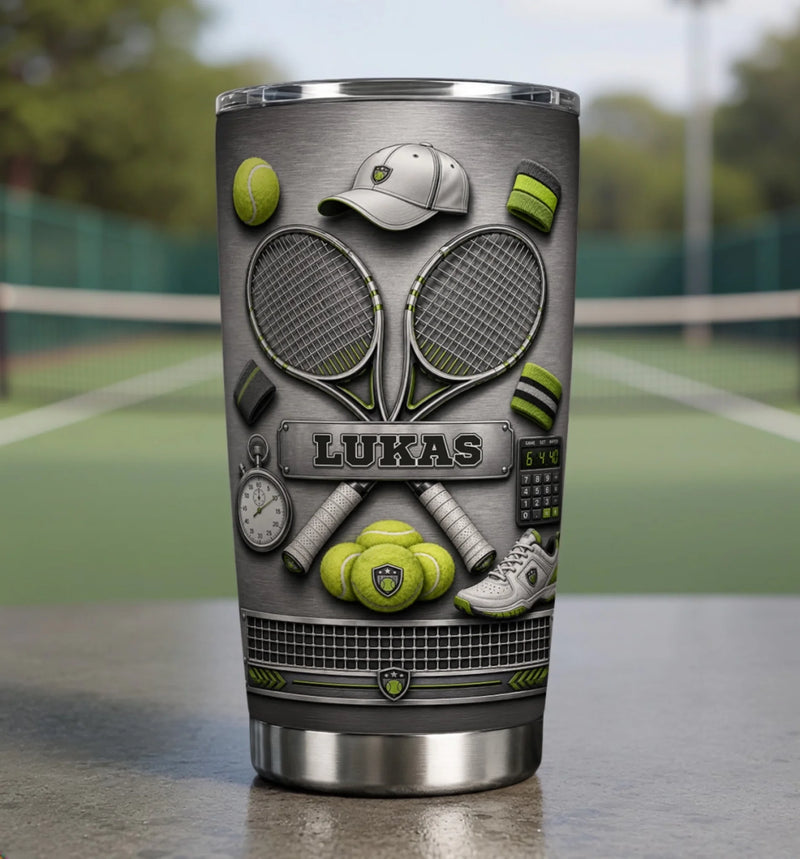Gobelet Personnalisé – Cadeau Pour Fans De Tennis Et De Sport - Chaque Court a Son Champion