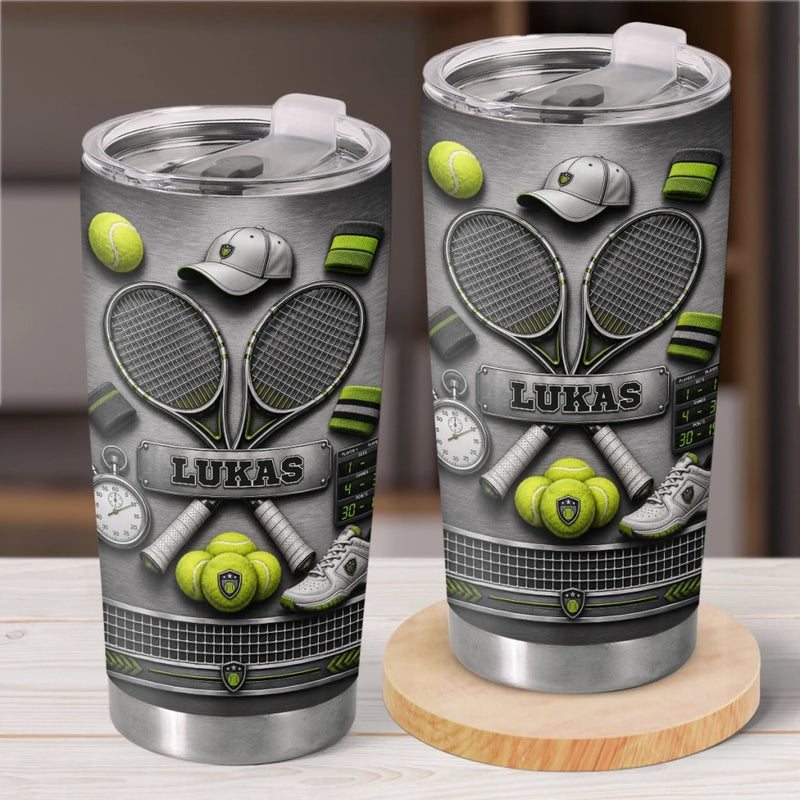 Gobelet Personnalisé – Cadeau Pour Fans De Tennis Et De Sport - Chaque Court a Son Champion