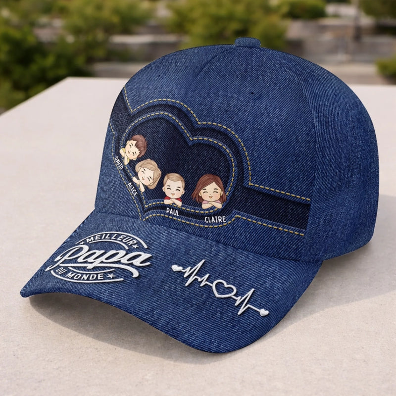 Casquette Classique Personnalisée – Cadeau Pour Papa, Papi – Homme Mythique