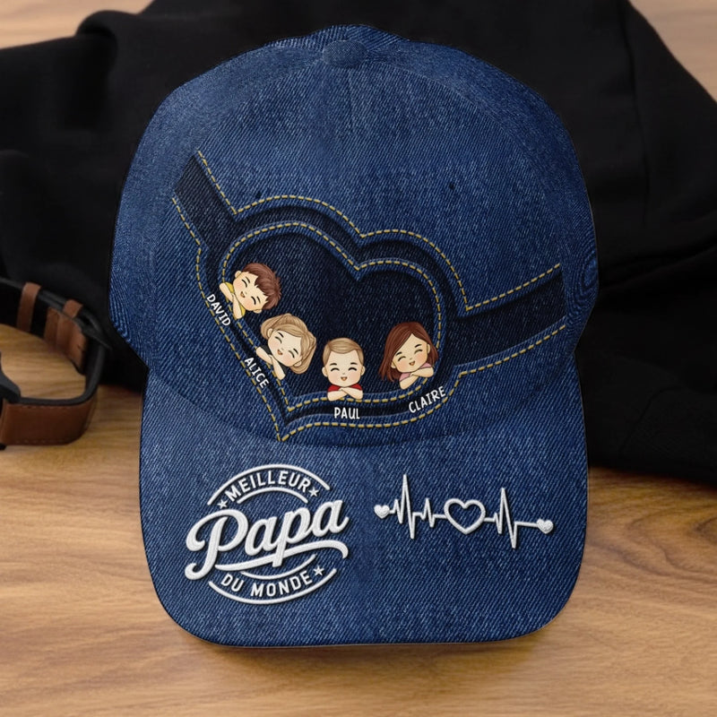 Casquette Classique Personnalisée – Cadeau Pour Papa, Papi – Homme Mythique