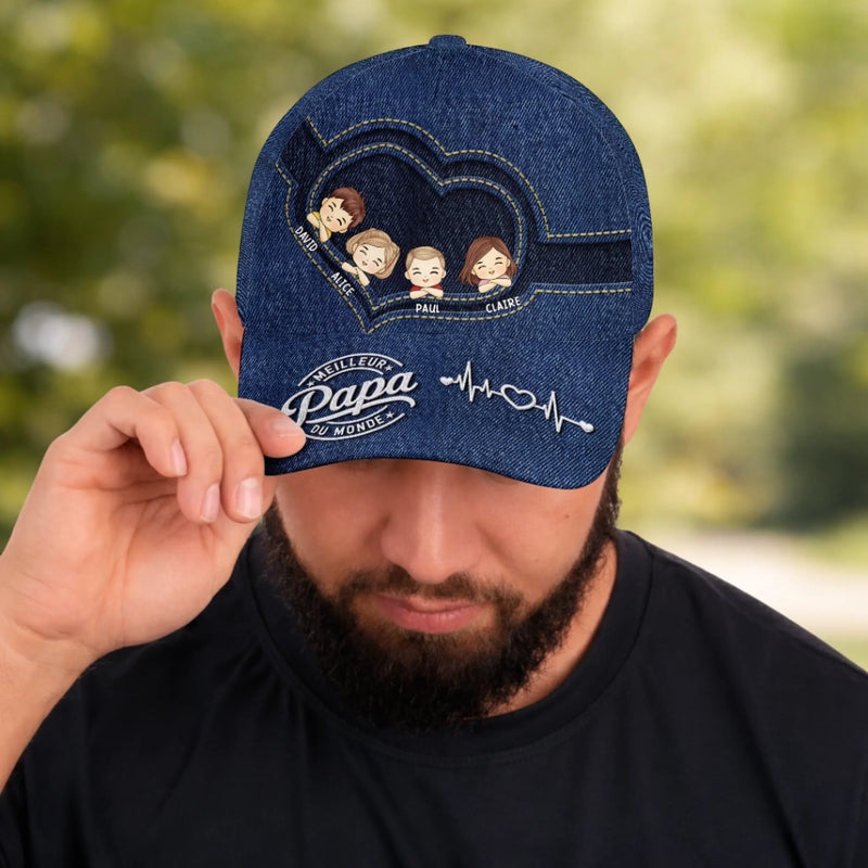 Casquette Classique Personnalisée – Cadeau Pour Papa, Papi – Homme Mythique