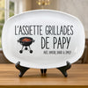Assiette De Barbecue Personnalisé – Cadeau pour Papa – Le Patron Du BBQ