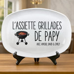 Assiette De Barbecue Personnalisé – Cadeau pour Papa – Le Patron Du BBQ