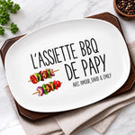 Assiette De Barbecue Personnalisé – Cadeau pour Papa – Le Patron Du BBQ