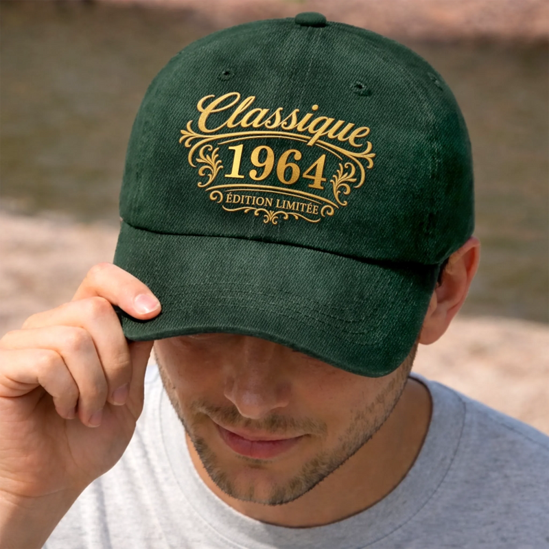 Casquette De Baseball En Jean Délavé Personnalisée – Cadeau Pour Homme, Soi-Même – Expérience, Style Et Caractère