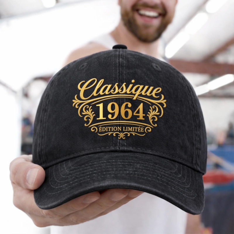 Casquette De Baseball En Jean Délavé Personnalisée – Cadeau Pour Homme, Soi-Même – Expérience, Style Et Caractère