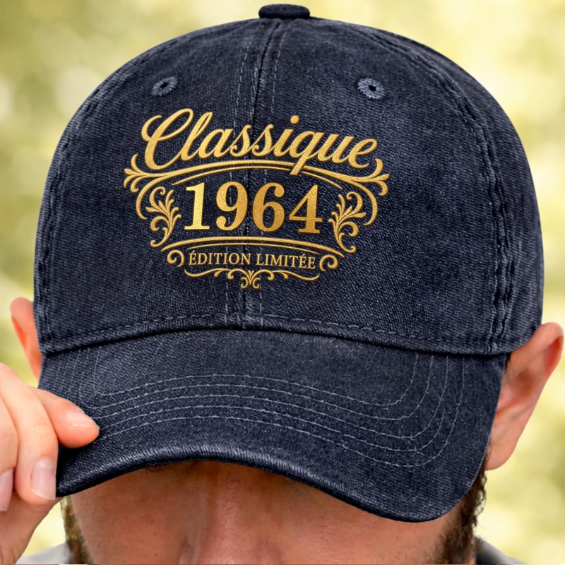 Casquette De Baseball En Jean Délavé Personnalisée – Cadeau Pour Homme, Soi-Même – Expérience, Style Et Caractère