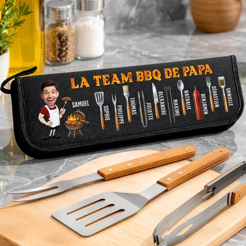 Kit de barbecue personnalisé – Cadeau pour Papa – Attention, Expert En Grillades