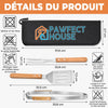 Kit de barbecue personnalisé – Cadeau pour Papa – Ici, C’est Papa Le Chef