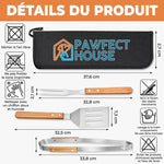 Kit de barbecue personnalisé – Cadeau pour Papa – Ici, C’est Papa Le Chef