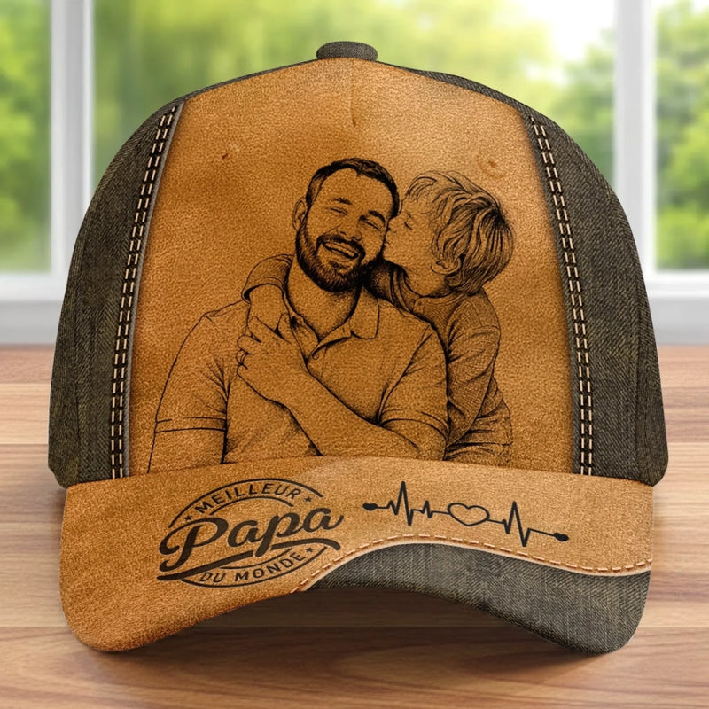 Casquette Classique Personnalisée – Cadeau Pour Papa, Papi – Champion des Papas