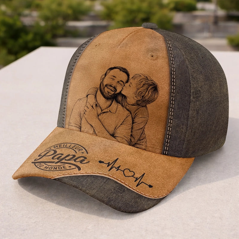 Casquette Classique Personnalisée – Cadeau Pour Papa, Papi – Champion des Papas