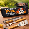 Kit de barbecue personnalisé – Cadeau pour Papa – Ici, C’est Papa Le Chef