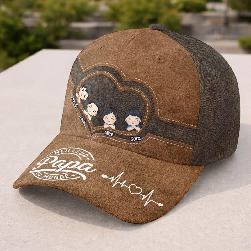 Casquette Classique Personnalisée – Cadeau Pour Papa, Papi – Roi des Papas