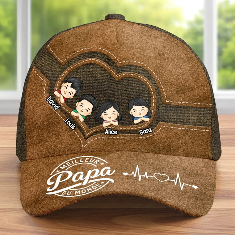 Casquette Classique Personnalisée – Cadeau Pour Papa, Papi – Roi des Papas