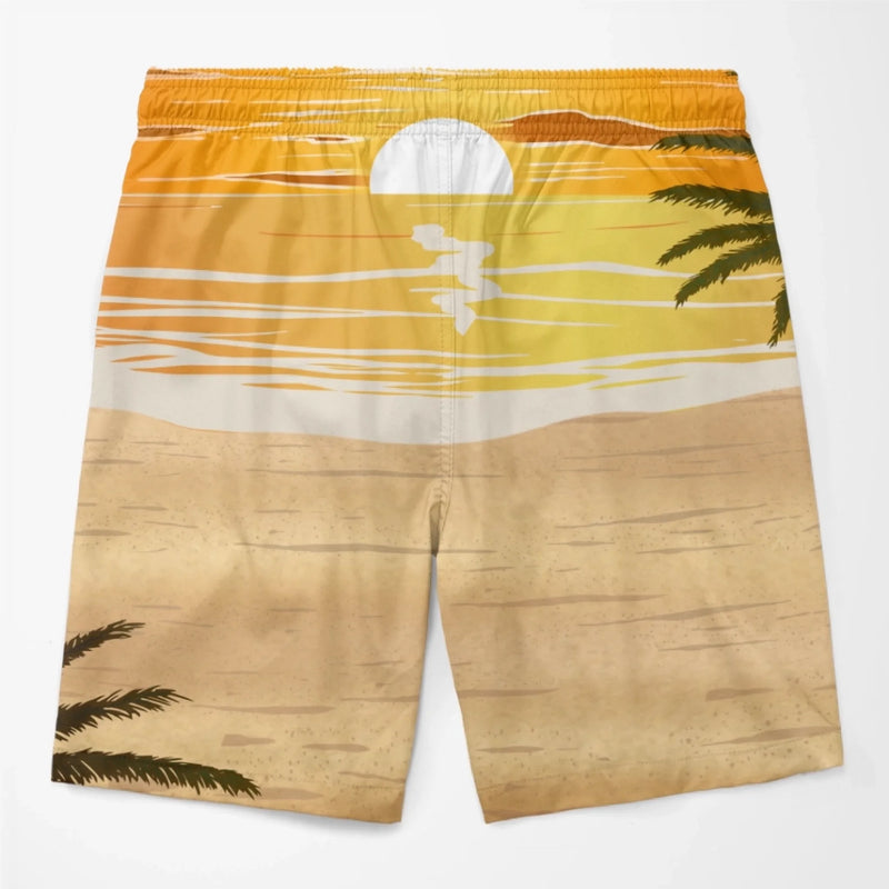 Shorts de Bain Personnalisé – Cadeau pour Couple – La Belle et le Chanceux