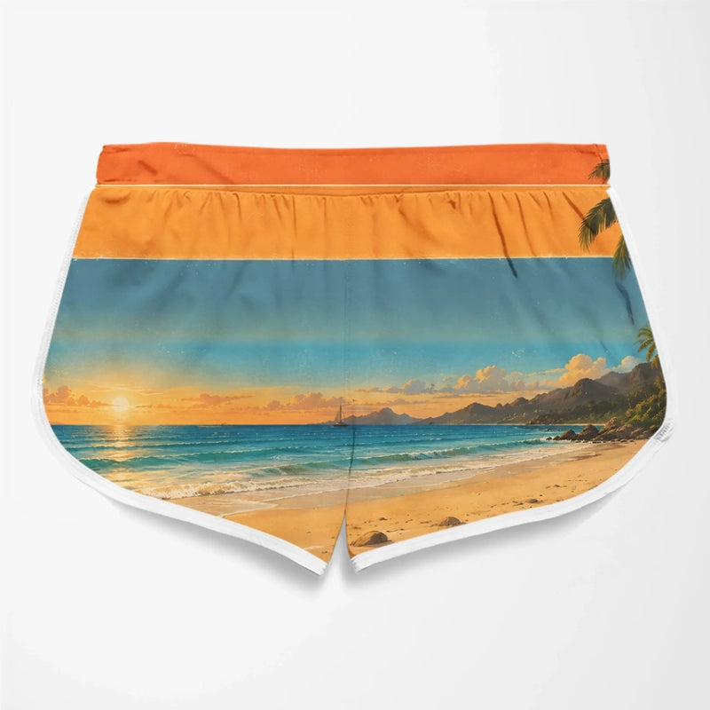 Shorts de Bain Personnalisé – Cadeau pour Couple – Journées à la plage avec mon