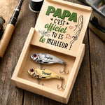 Leurre de pêche Personnalisé – Cadeau pour Papa, Papy – Journées au lac : les meilleures journées