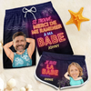 Shorts de Bain Personnalisé – Cadeau pour Couple – Soleil, sable et mon chéri