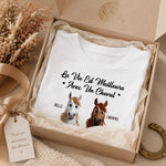 T-shirt unisexe, Hoodie personnalisé – Cadeau Pour Amoureux Des Chevaux – La vie est plus belle avec mon cheval