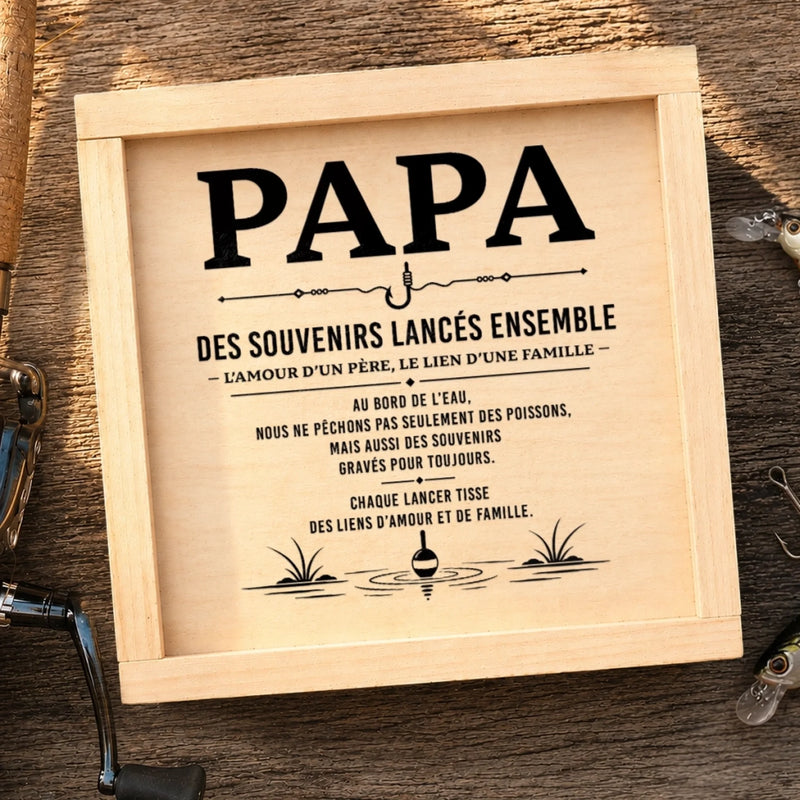 Leurre de pêche Personnalisé – Cadeau pour Papa, Papy – Des Souvenirs Lancés Ensemble