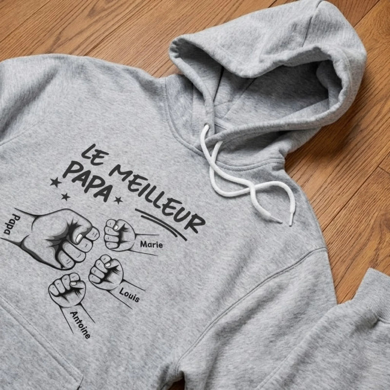T-shirt unisexe, Hoodie personnalisé – Cadeau pour Papa, Papy – L'équipe de papa pour toujours