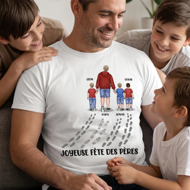 T-shirt unisexe, Hoodie personnalisé – Cadeau pour Papa, Papy – Forte, belle et courageuse