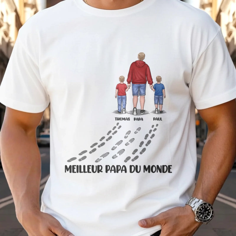 T-shirt unisexe, Hoodie personnalisé – Cadeau pour Papa, Papy – Forte, belle et courageuse