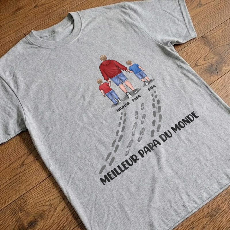 T-shirt unisexe, Hoodie personnalisé – Cadeau pour Papa, Papy – Forte, belle et courageuse