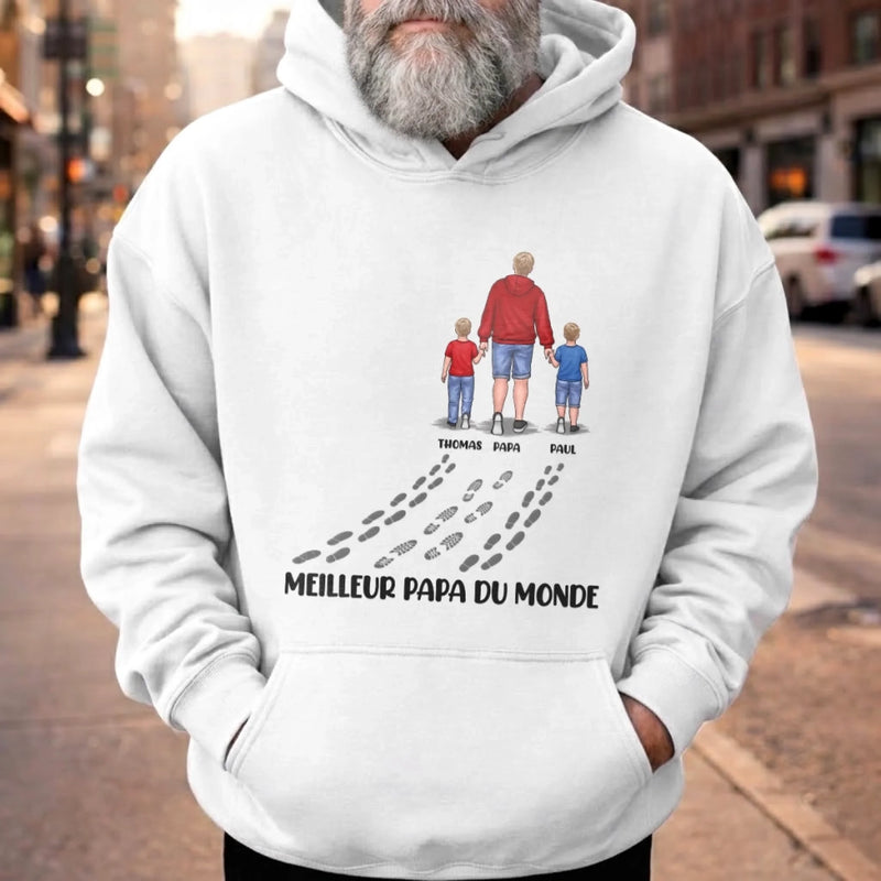 T-shirt unisexe, Hoodie personnalisé – Cadeau pour Papa, Papy – Forte, belle et courageuse