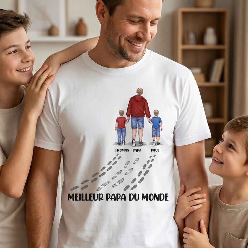 T-shirt unisexe, Hoodie personnalisé – Cadeau pour Papa, Papy – Forte, belle et courageuse