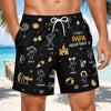 Short de Bain Homme Personnalisé – Cadeau pour Papa, Papy – Papa Fait Partie de l'Équipe du Chaos