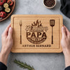 Planche à Découper Personnalisée - Cadeau Pour Papa, Papy - Le Patron du Grill